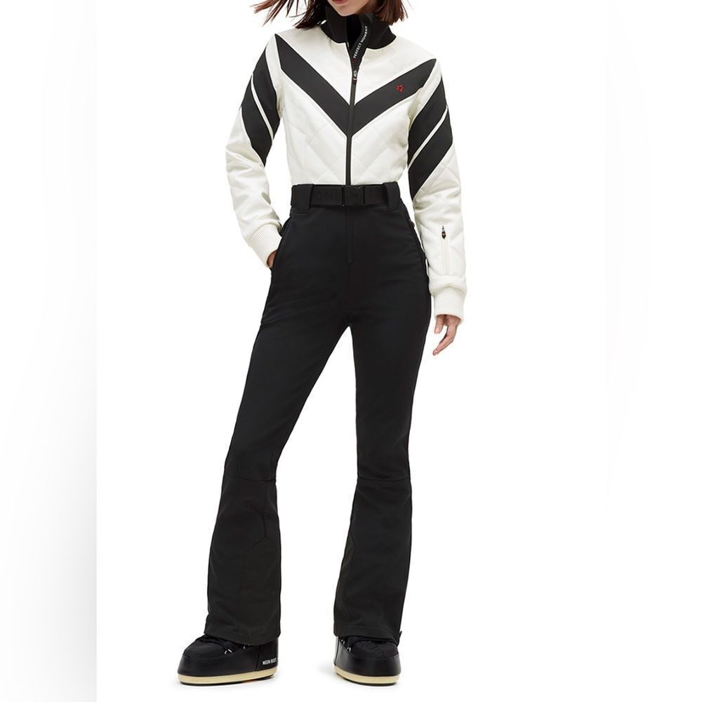 Perfect Moment Ski Suit Jumpsuit Black White Size Large Waterproof Defects